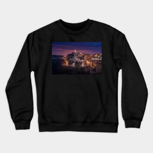 Matera, Basilicata, Italy at night Crewneck Sweatshirt